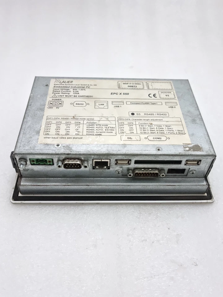 Lauer EPC X 550 Embedded Industrial Pc 24Vdc EPCX550